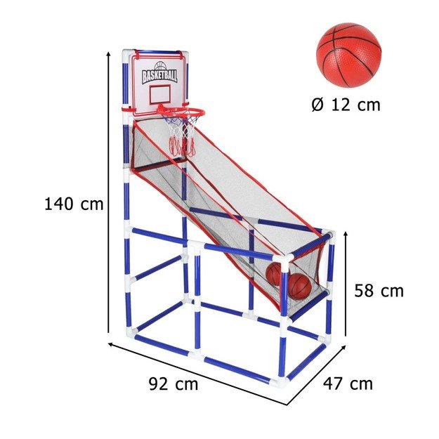 Krep&scaron;inio sporto arkadinis žaidimas ne&scaron;iojamasis krep&scaron;inis 2 kamuoliai siurblys