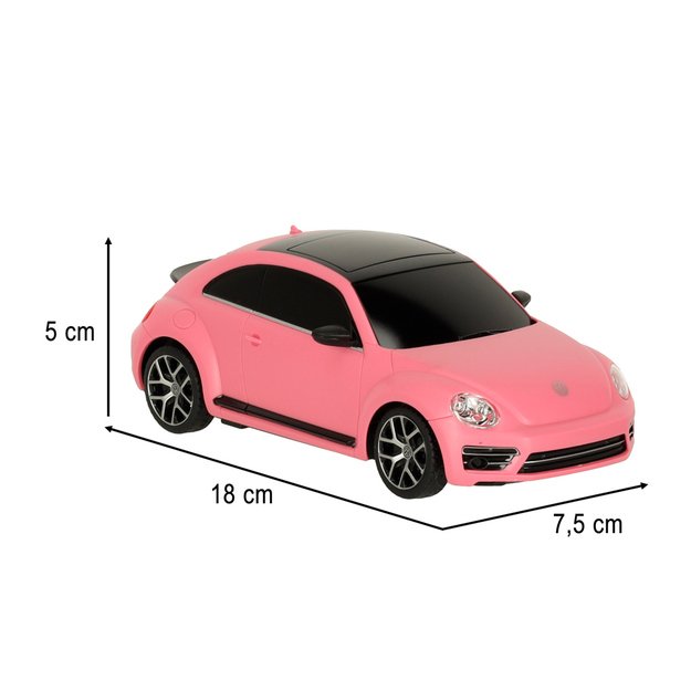 Rastar 76200-4 Volkswagen Beetle-UV nuotolinio valdymo automobilis 1:24 rožinis 8