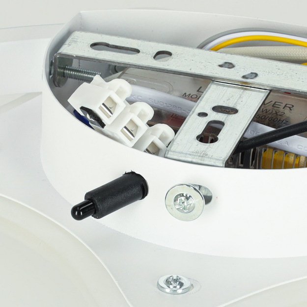 LED lubinis plafonas vaikų kambariui LUMELA + nuotolinio valdymo pultas mėnulio baltumo