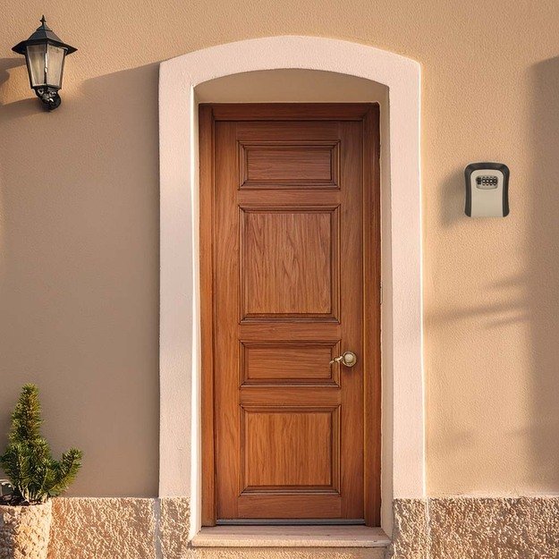 Raktų dėžutės seifo kodinė spyna &scaron;ifras sieninis dėklas