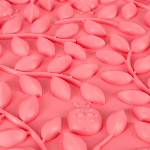 Sensorinis kilimėlis montessori pėdų masažo dėlionė 8 dalių pastelinės spalvos