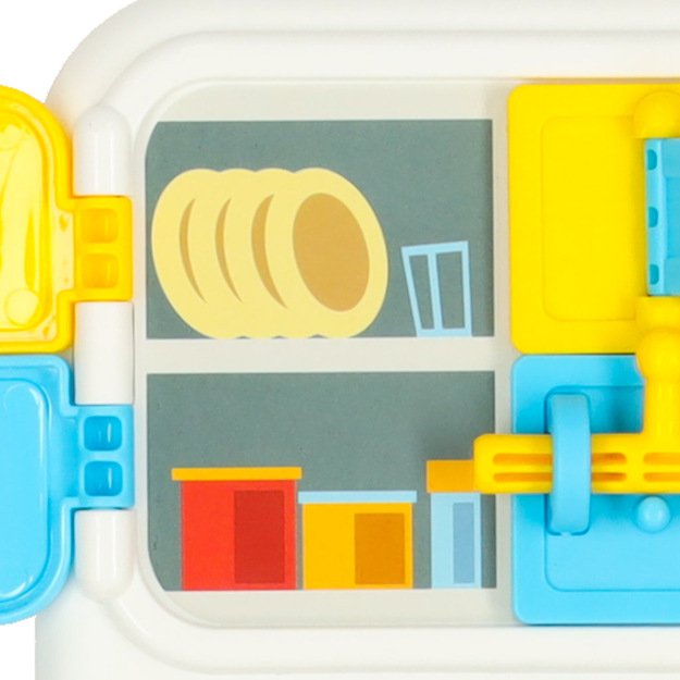 Sensorinė manipuliavimo lenta montessori virtuvės laikrodis &scaron;viesos garsas