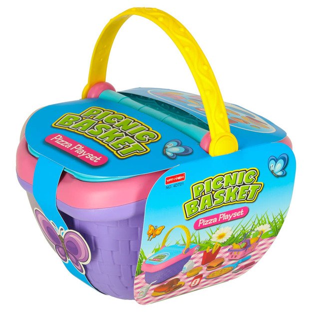 Pikniko krep&scaron;elis greitas maistas pica mėsainiai maistas maistas maistas i&scaron;kylos užkandžiai