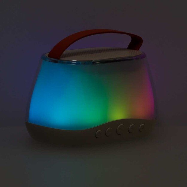 Karaokės rinkinys  Bluetooth  garsiakalbis LED RGB 2 mikrofonai USB