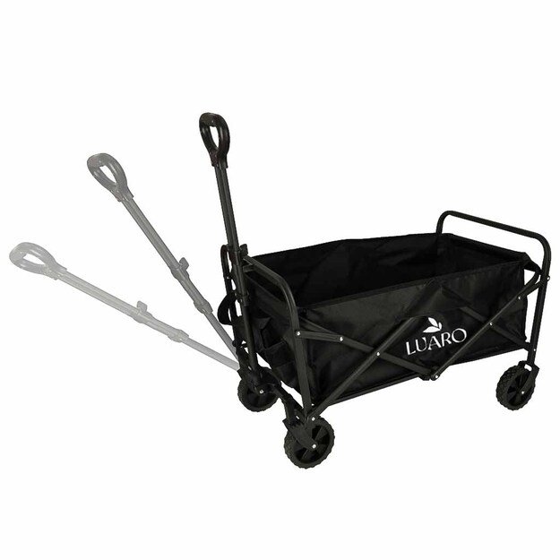 Paplūdimio pirkinių vežimėlis, sulankstomas turistinis vežimėlis, pasukamas 360 teleskopinė rankena