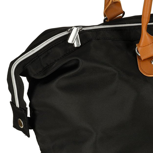 Moterų daugiafunkcinis vežimėlio kelioninis krep&scaron;ys mamai rinkinys juodas