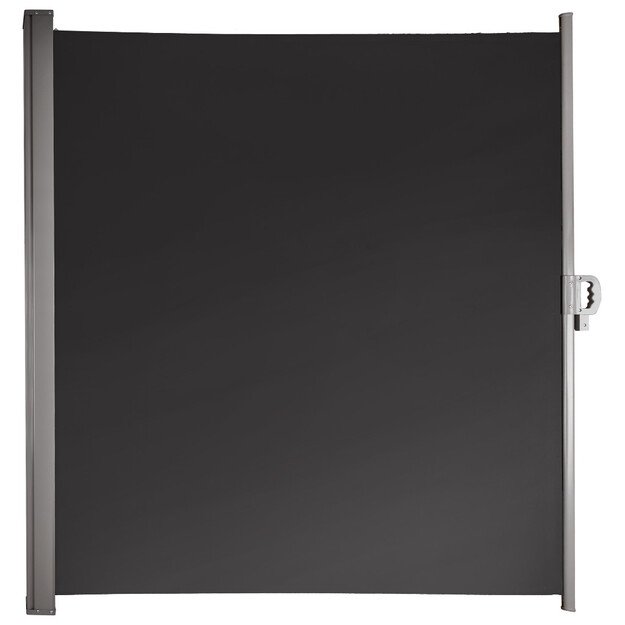 &Scaron;oninės terasos markizės LUARO i&scaron;traukiamas ekranas 180 x 400 cm pilkos spalvos