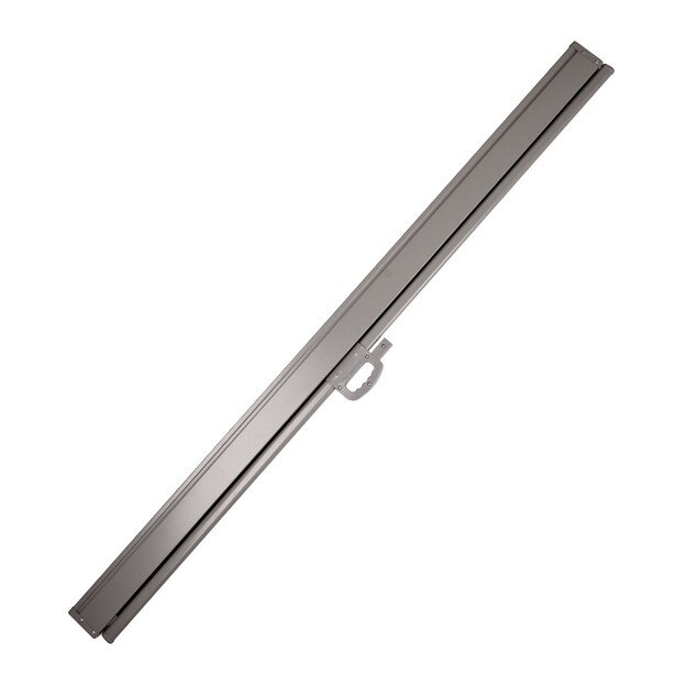 &Scaron;oninės terasos markizės LUARO i&scaron;traukiamas ekranas 180 x 400 cm pilkos spalvos