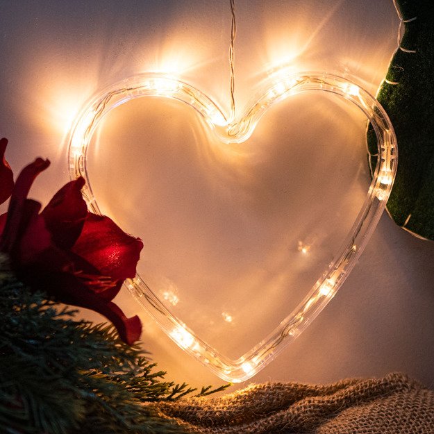 LED pakabukai Kalėdų dekoracijos širdis