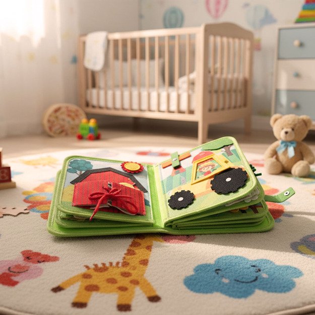 Sensorinė mokomoji manipuliatyvi ūkio knygelė