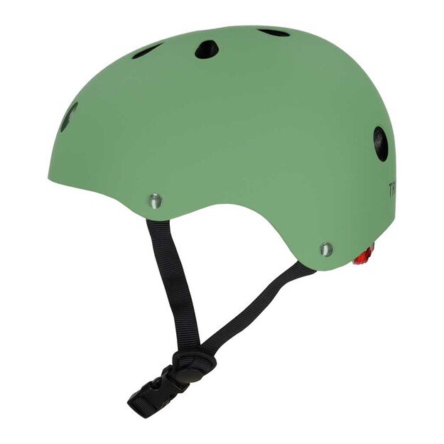 Trike Fix vaiki&scaron;kas dviratininko &scaron;almas reguliuojamas LED S 48-54cm tamsiai žalias