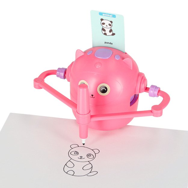 &Scaron;vietimo robotas interaktyvus mokymasis pie&scaron;ti ra&scaron;ymo fiche rinkinio žymekliai rožinės spalvos