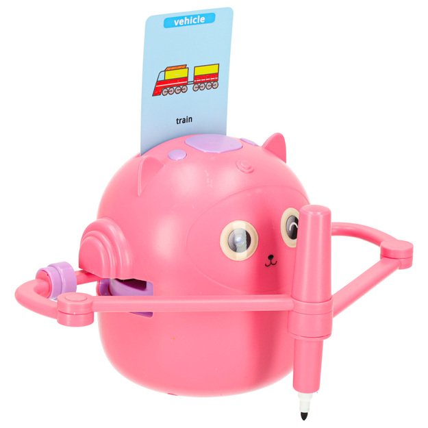 &Scaron;vietimo robotas interaktyvus mokymasis pie&scaron;ti ra&scaron;ymo fiche rinkinio žymekliai rožinės spalvos