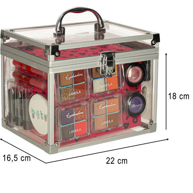 Makiažo rinkinys kosmetikos namų SPA lagaminas XXL