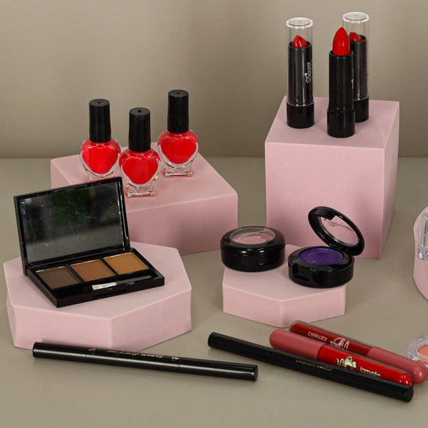 Makiažo rinkinys kosmetikos namų SPA lagaminas XXL