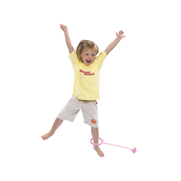 Hula hop kojų šokinėjimo kamuolys šviečiantis LED rožinės spalvos