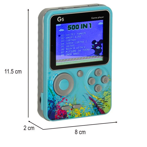 Retro mini ne&scaron;iojamoji žaidimų konsolė