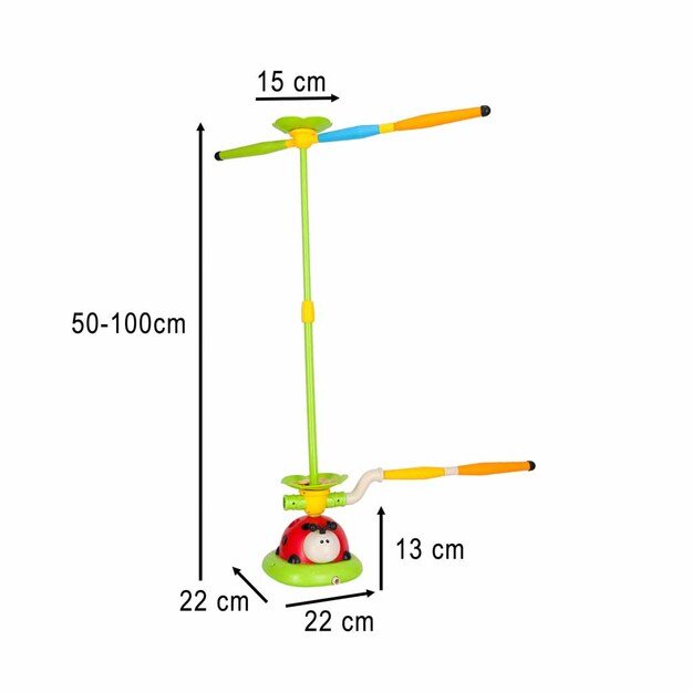 Vaiki&scaron;kas arkadinis žaidimas besisukantis stulpas ladybird target throw 5in1