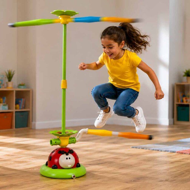 Vaiki&scaron;kas arkadinis žaidimas besisukantis stulpas ladybird target throw 5in1