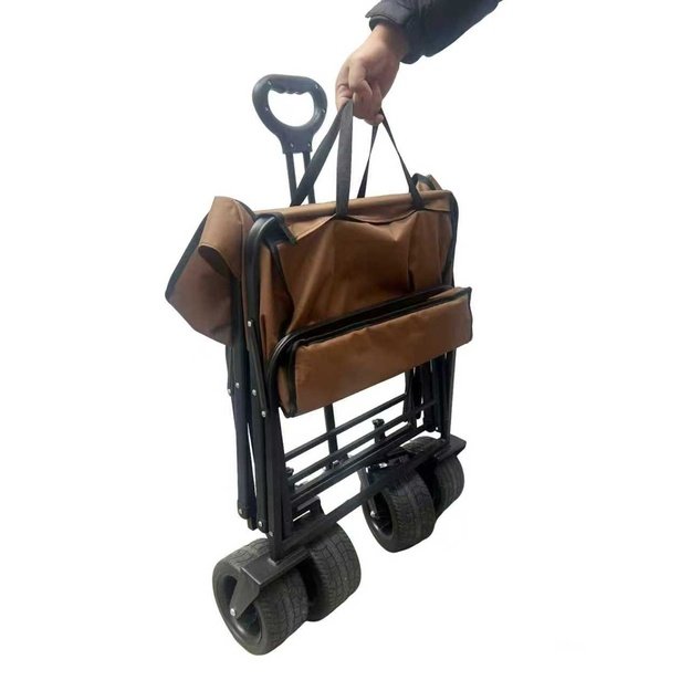 LUARO paplūdimio sulankstomas vežimėlis su stalu 2in1