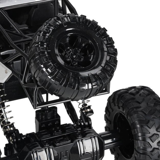 RC automobilis Rock Crawler 1:12 4WD METAL silver