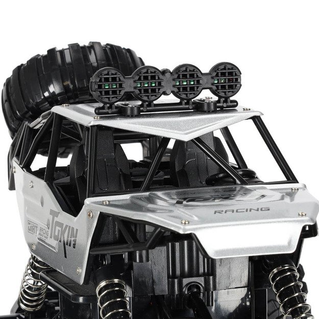 RC automobilis Rock Crawler 1:12 4WD METAL silver