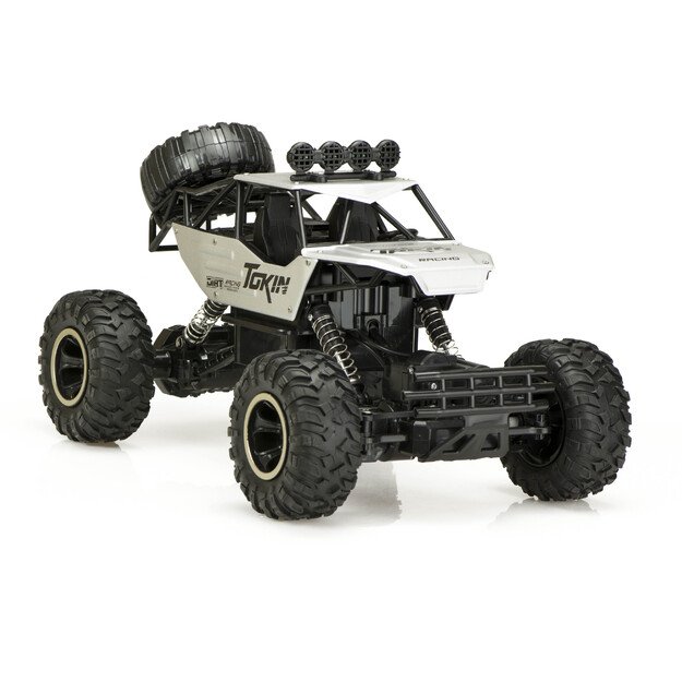 RC automobilis Rock Crawler 1:12 4WD METAL silver