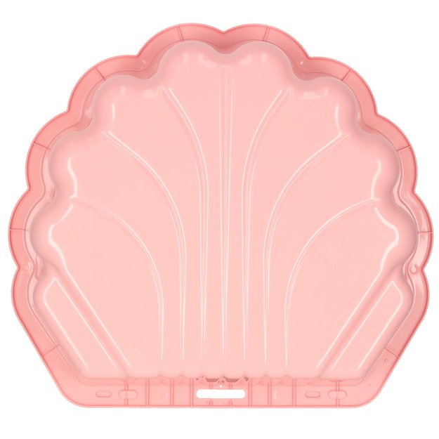 Smėlio dėžė uždaras baseinas Shell Twins double 2in1 160x87,5x19,5cm rožinis