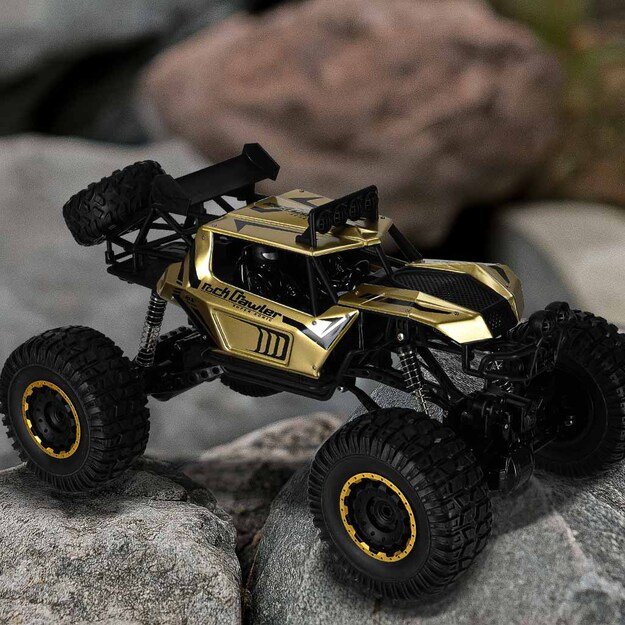 RC automobilis Rock Crawler 2.4GHz 1:8 51cm aukso spalvos