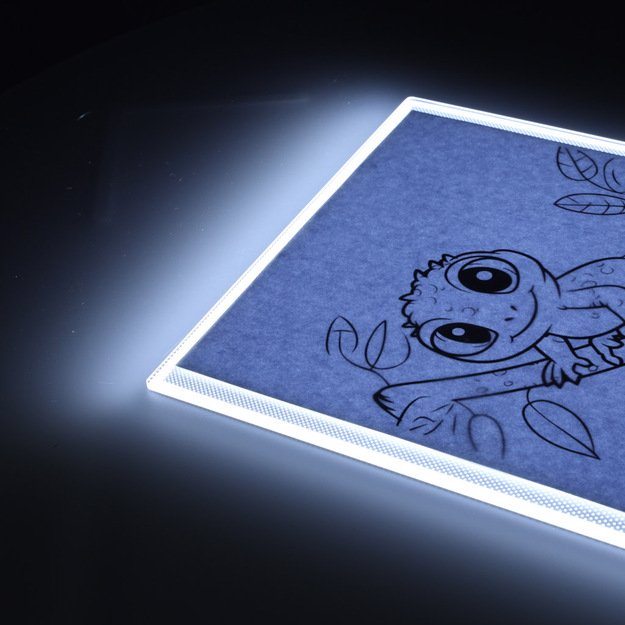 Piešimo lenta A4 LED apšviesta braižymo lenta