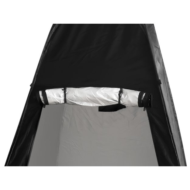 Palapinė du&scaron;as persirengimo kambarys ne&scaron;iojamasis wc juodas