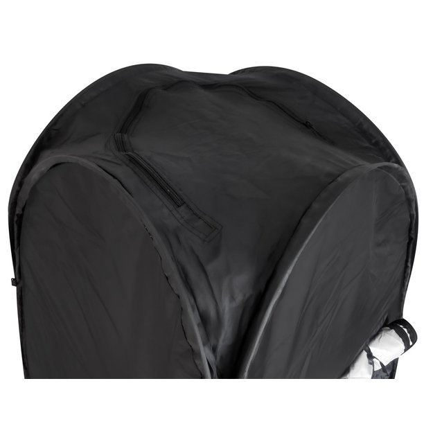 Palapinė du&scaron;as persirengimo kambarys ne&scaron;iojamasis wc juodas