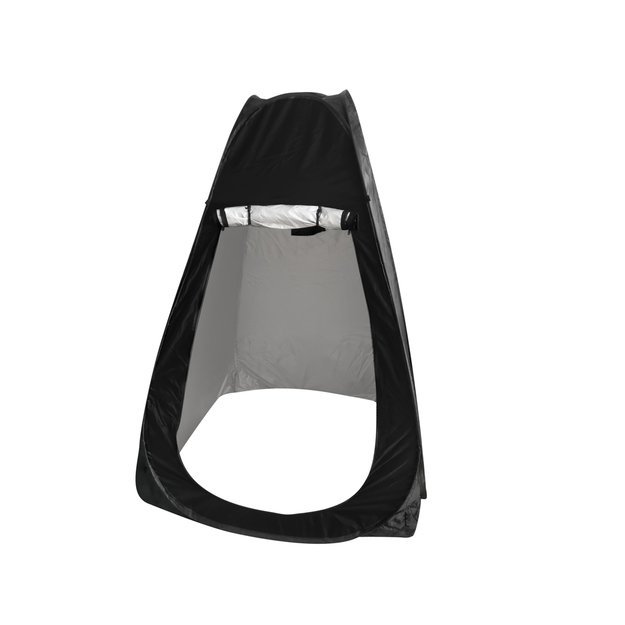 Palapinė du&scaron;as persirengimo kambarys ne&scaron;iojamasis wc juodas