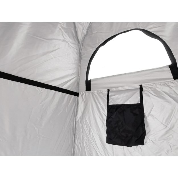 Palapinė du&scaron;as persirengimo kambarys ne&scaron;iojamasis wc juodas