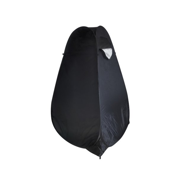 Palapinė du&scaron;as persirengimo kambarys ne&scaron;iojamasis wc juodas