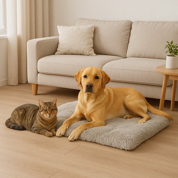 &Scaron;unų lova katėms pliu&scaron;inė patalynė plaukuota &scaron;iurk&scaron;ti pagalvėlė 115cm pilka