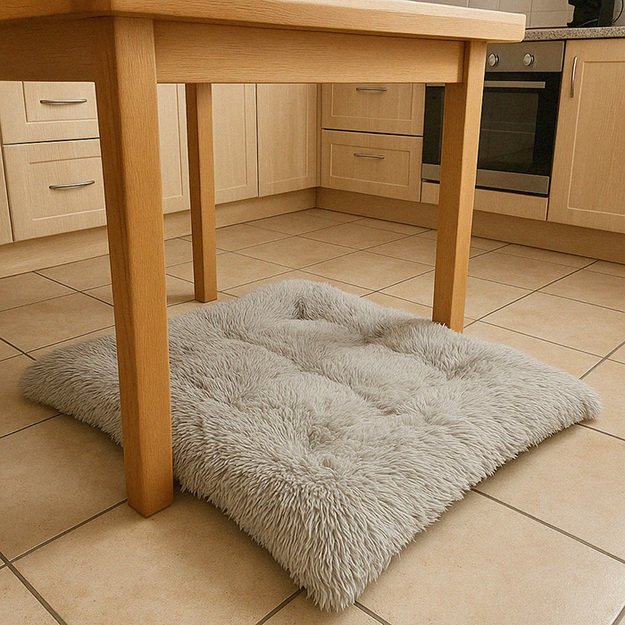 &Scaron;unų lova katėms pliu&scaron;inė patalynė plaukuota &scaron;iurk&scaron;ti pagalvėlė 115cm pilka