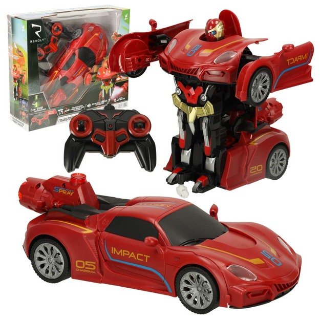 Transformerio robotas lenktyninis automobilis Revolt TRANSFORMING ROBOT RACER