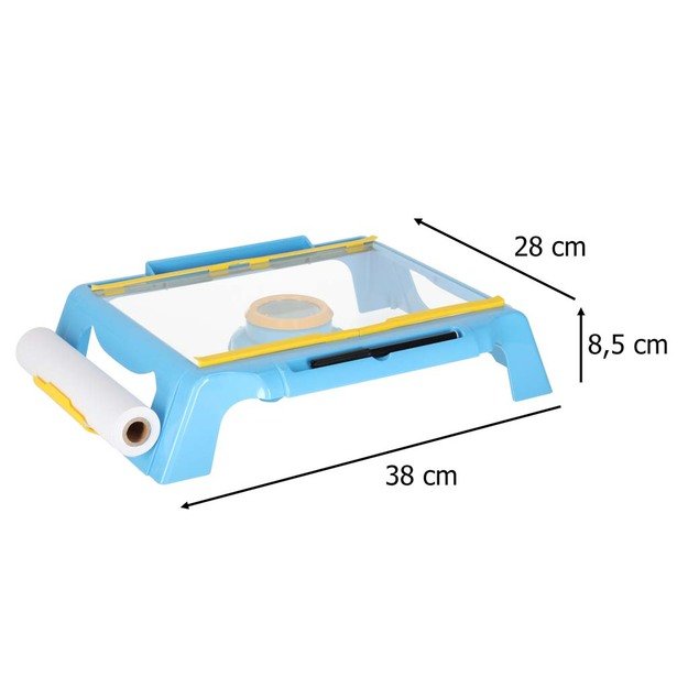 Projektoriaus kortelės pie&scaron;imo stalas mėlynos spalvos