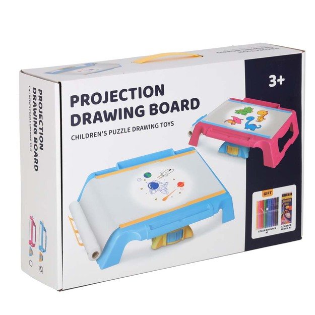 Projektoriaus kortelės pie&scaron;imo stalas mėlynos spalvos