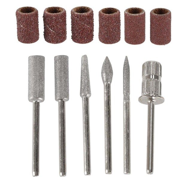 Nagų frezavimo ma&scaron;ina elektrinė 65W manikiūras pedikiūras 6 patarimai pjaustytuvai