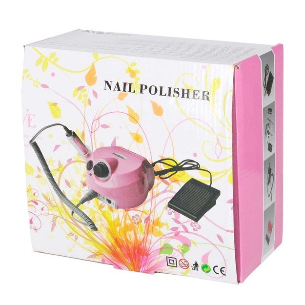 Nagų frezavimo ma&scaron;ina elektrinė 65W manikiūras pedikiūras 6 patarimai pjaustytuvai