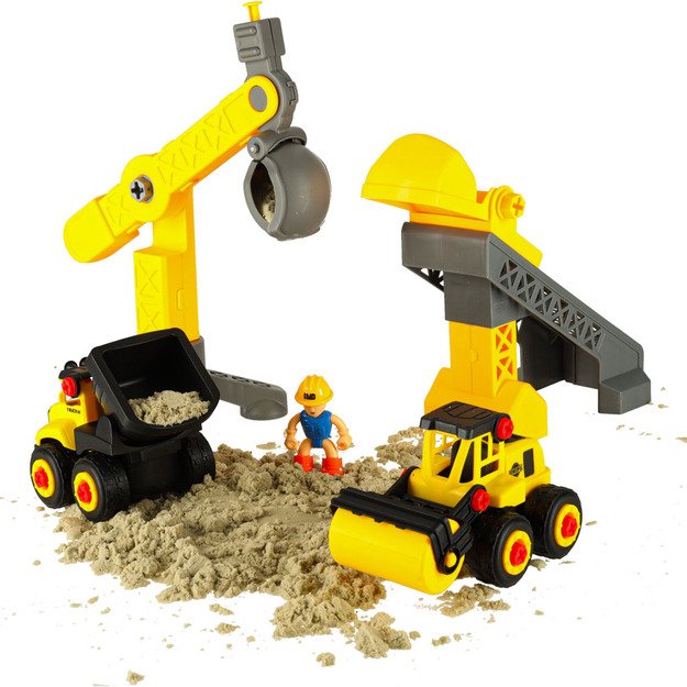 Vaikų smėlio 1100 g pilies transporto priemonių formelės figūrėlės kūrybinis rinkinys