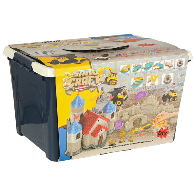 Vaikų smėlio 1100 g pilies transporto priemonių formelės figūrėlės kūrybinis rinkinys