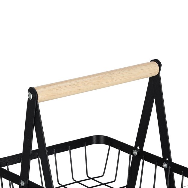 Vaisių ir daržovių krep&scaron;elis trijų pakopų lėk&scaron;tė metalas medis