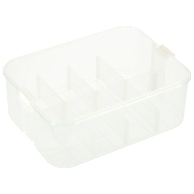 Dėžutės organizatoriaus žaislų dėžutė su skyrių dangteliu