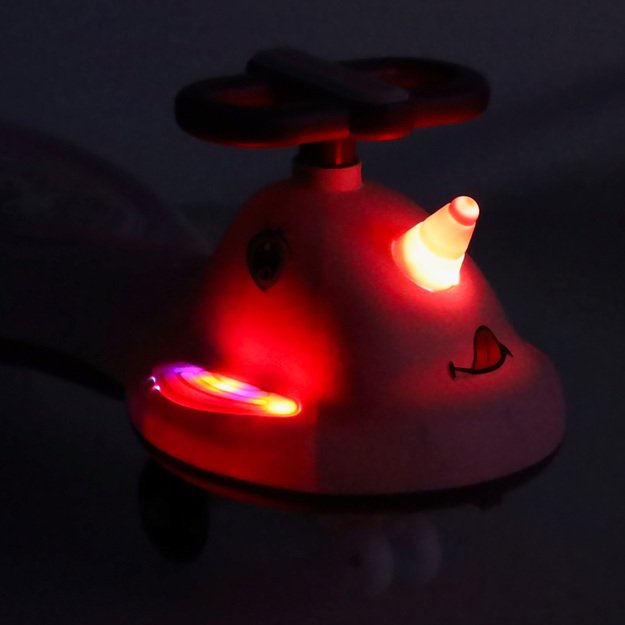 LED Swing FIX S1 gravitacinis paspirtukas su rankena rožinis max 65kg