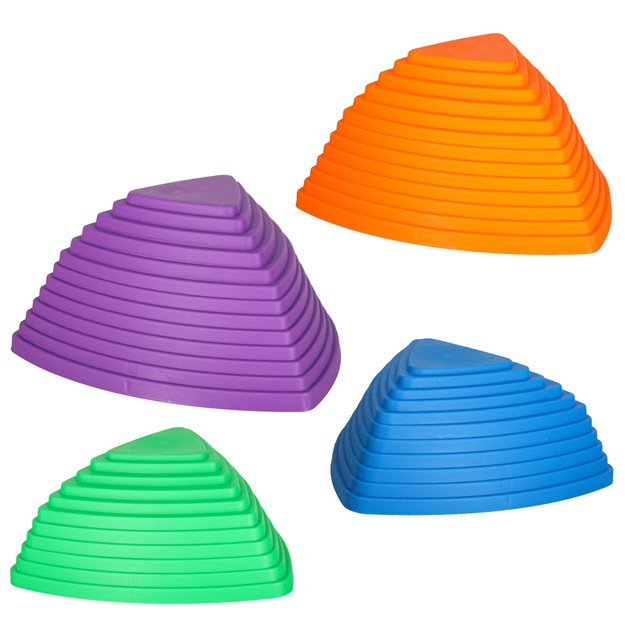 Sensorinis takas upės akmenys balanso mokymo grindys yra lava žaidimas 11 elementų spalvingas