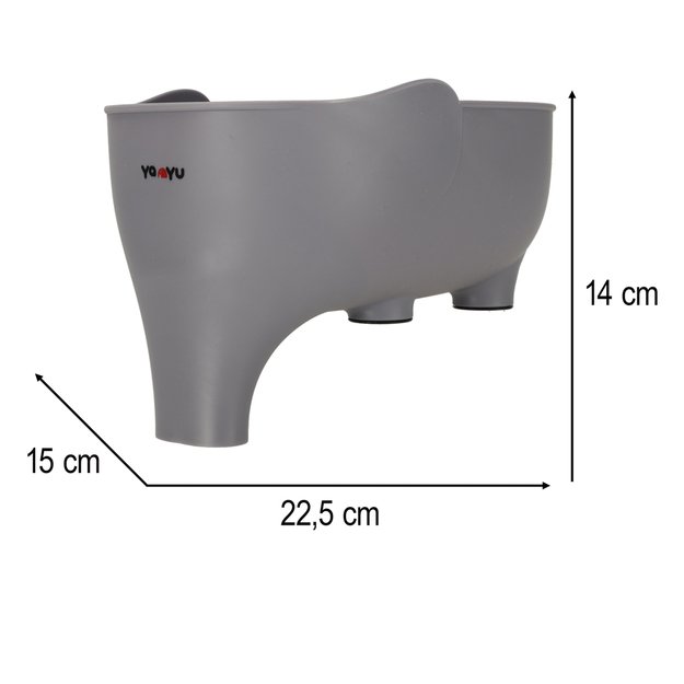 Kriauklės sietelis su piltuvėliu, nusausintuvas ir piltuvėlis, virtuvės organizatorius dramblys