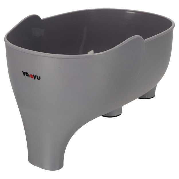 Kriauklės sietelis su piltuvėliu, nusausintuvas ir piltuvėlis, virtuvės organizatorius dramblys